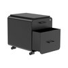 Monoprice Workstream by Rolling Round Corner 2-Drawer File Cabinet with Seat Cus 37880